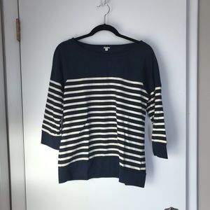 J. Crew Women’s boatneck striped shirt